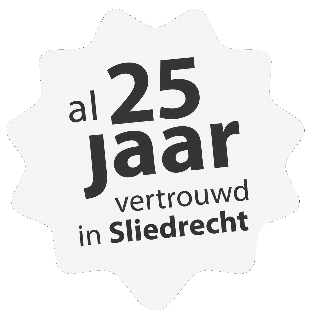 Al 26 jaar vertrouwd in Sliedrecht